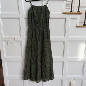 INC International Concepts Olive Green Maxi Dress